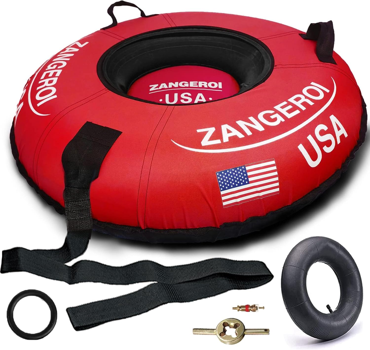 Snow Tube for Sledding Snow Tubes Heavy Duty Snow Tube for Kids Adult Snow Sled Sledding Tube Inflatable Snow Tubes