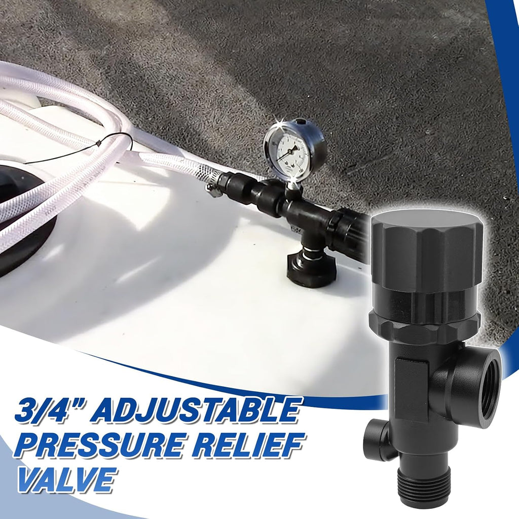 23120-3/4-PP Adjustable Pressure Relief Valve - 3/4" NPT Inlet/Outlet