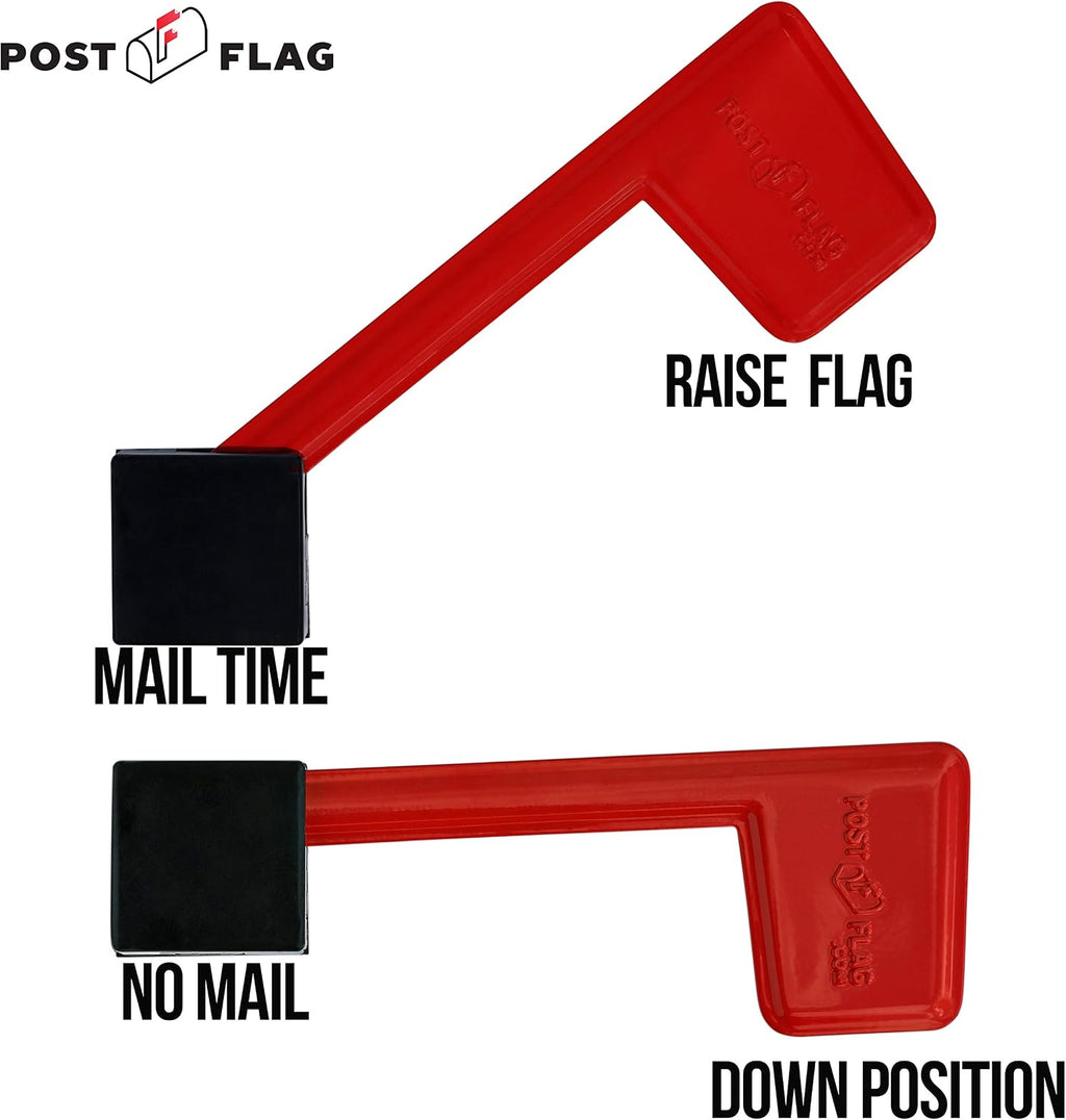Universal Peel and Stick Replacement Mailbox Flag Replacement (No Tools Required, Fits Any Mail Box)