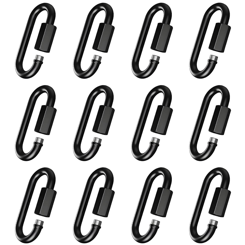 Heavy Duty Quick Link, 2.36IN Quick Chain Link (12PCS,Black)