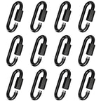 Heavy Duty Quick Link, 2.36IN Quick Chain Link (12PCS,Black)