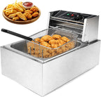 Deep Fryer with Basket for Restaurant Home Use
