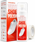 White Shoe Polish, Sneaker Whitener for Scuffs, Yellowing & Scratches | 3.4 fl oz White Shoe Paint for Yellowing