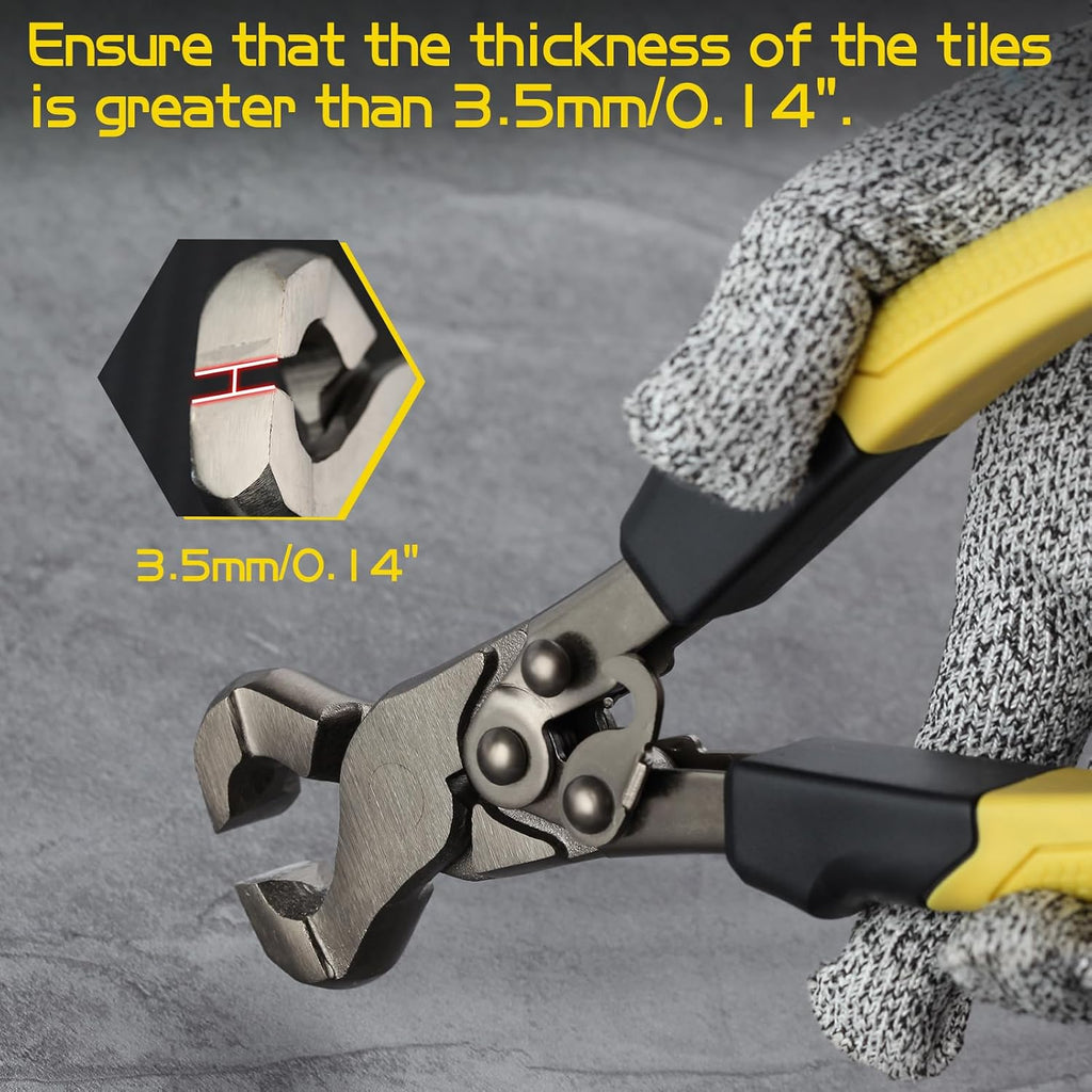 9 Inch Compound Tile Nippers Tile Cutting Pliers Cutter Nipper Cutting Tools Ceramic Tile Cutter Trim Puller Tile
