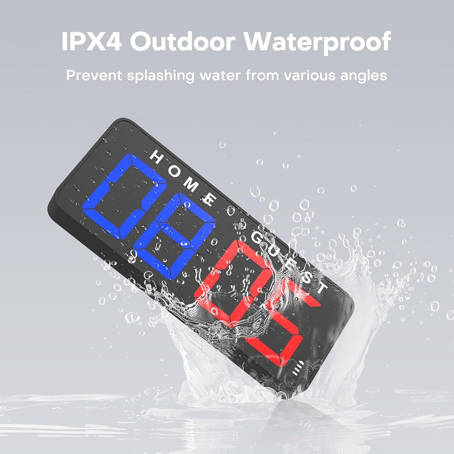 11’’ Large Digital LED Scoreboard Electronic Score Keeper Clock, Countdown/up, with Powerful Battery, 4 Mounting