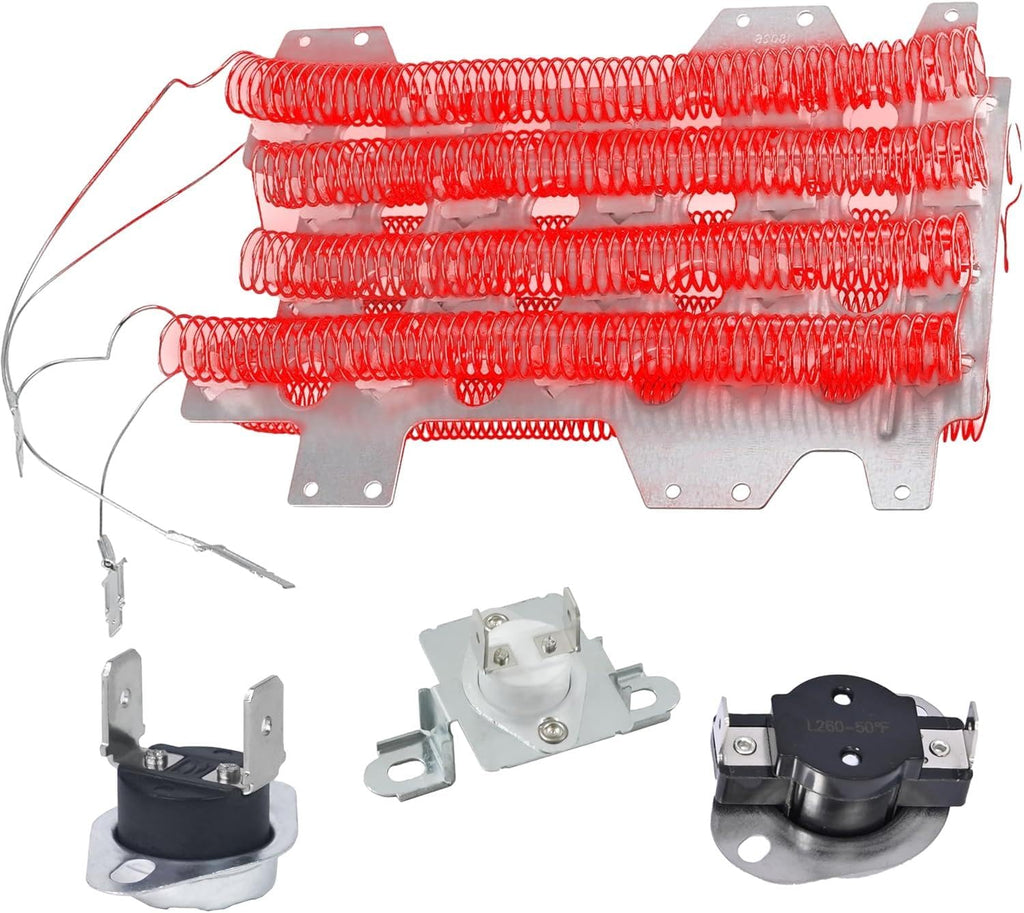 Universal Dryer Heating Element Replacement Part for Samsung DV50K8600EP DV511AEW DV520AEP DV520AEW DV52J8060EW DV5471AEP DV5471AEW DVE54R7600V DVE54R7600W DVE55M9600V DVE55M9600W