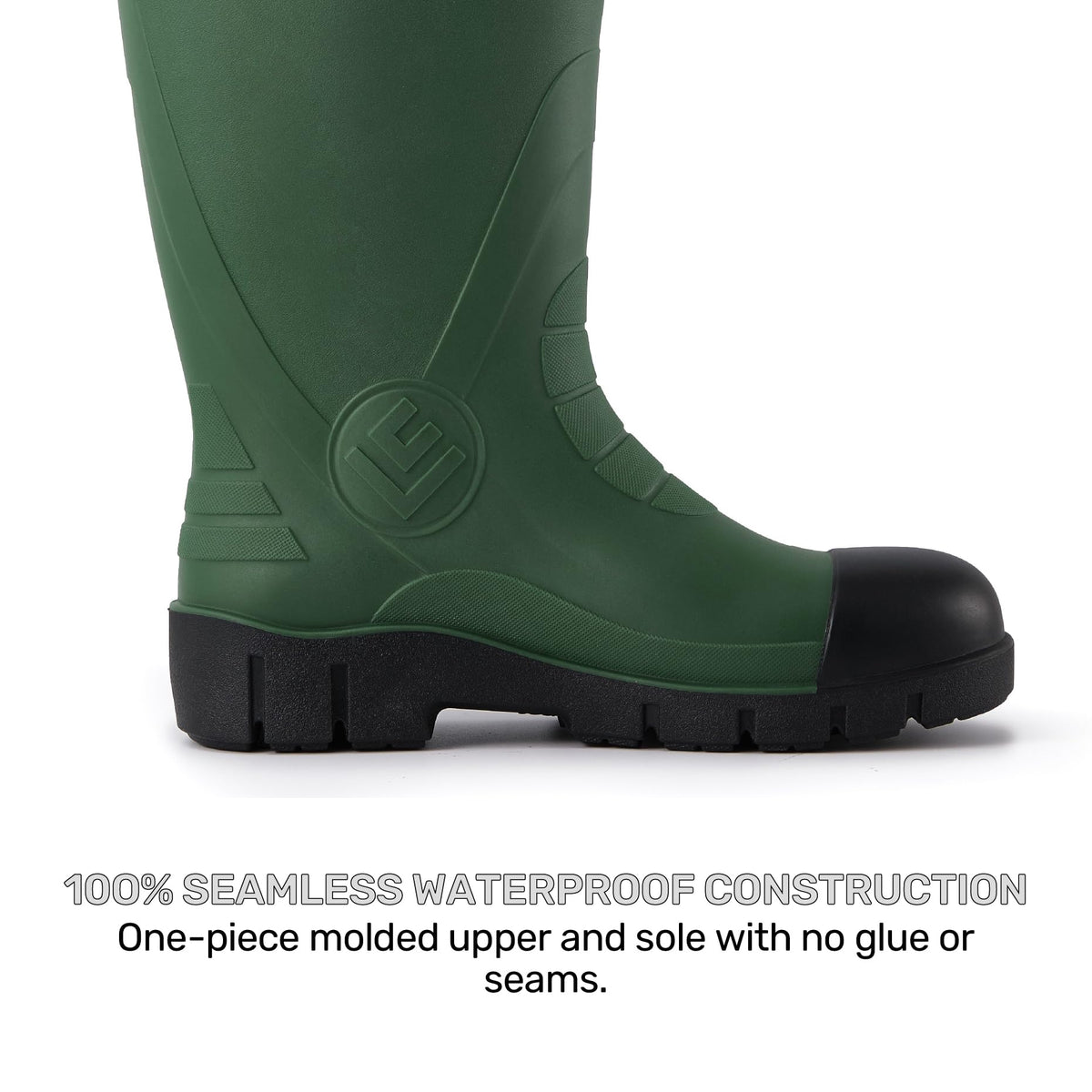 Men's Steel Toe Rain Boots, Waterproof Knee High Work Boots