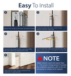 4-Pack 4 Inch Self Closing Door Hinges with Square & 5/8" Corners