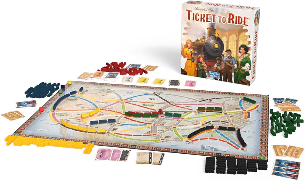 Asmodee Ticket to Ride Board Game (2025 Refresh) - A Cross-Country Train Adventure for Friends and Family, Strategy