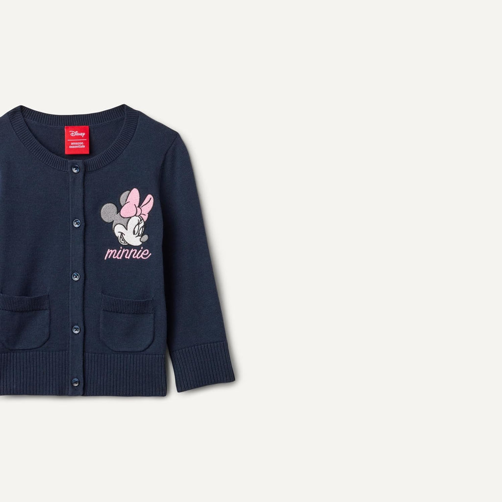 Disney Girls and Toddlers' Slim Fit Cotton Cardigan Sweater