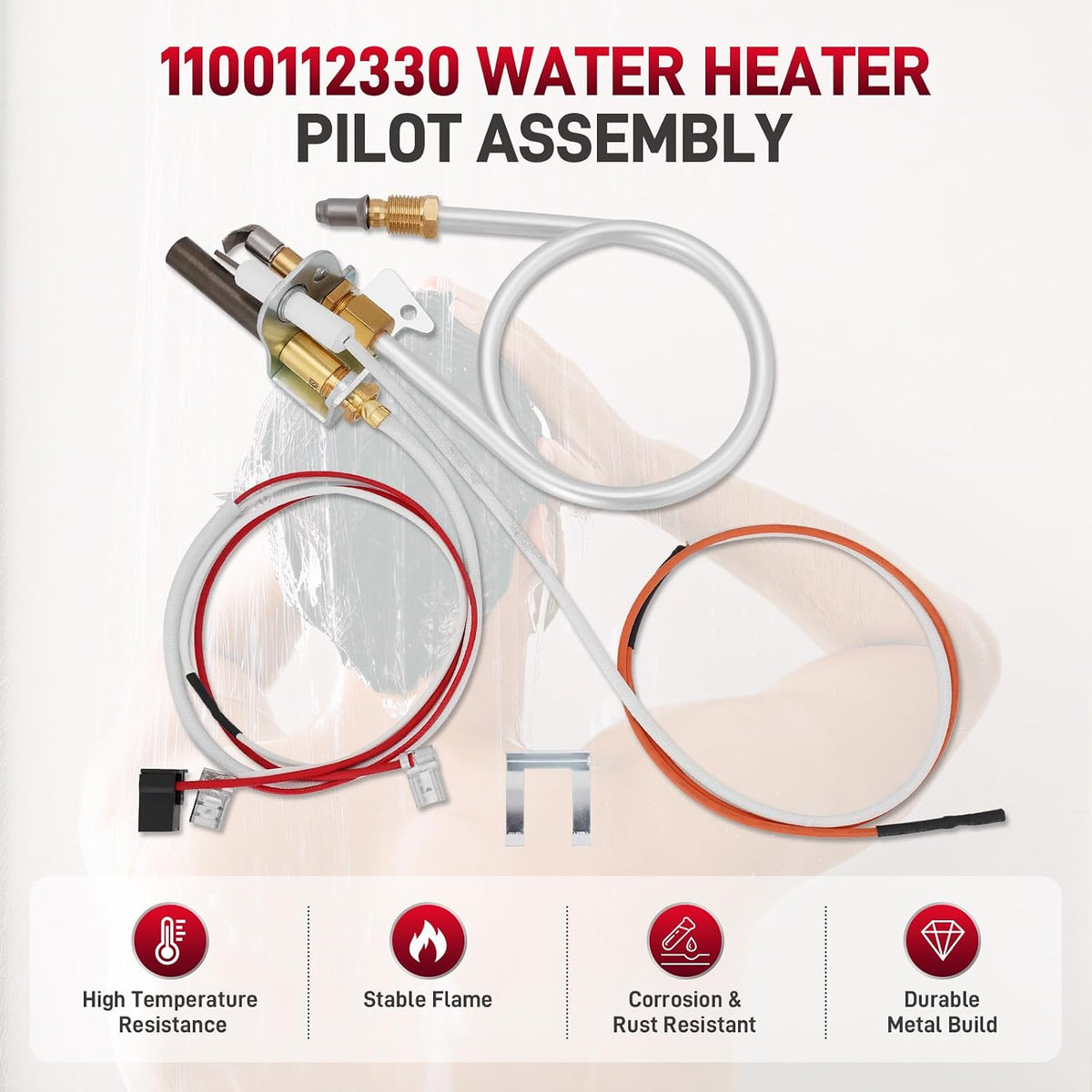 100112330 9007877 Water Heater Pilot Assembly for Natural Gas Water Heaters