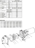 PF15 Goulds Self priming pump Repair Rebuild Kit
