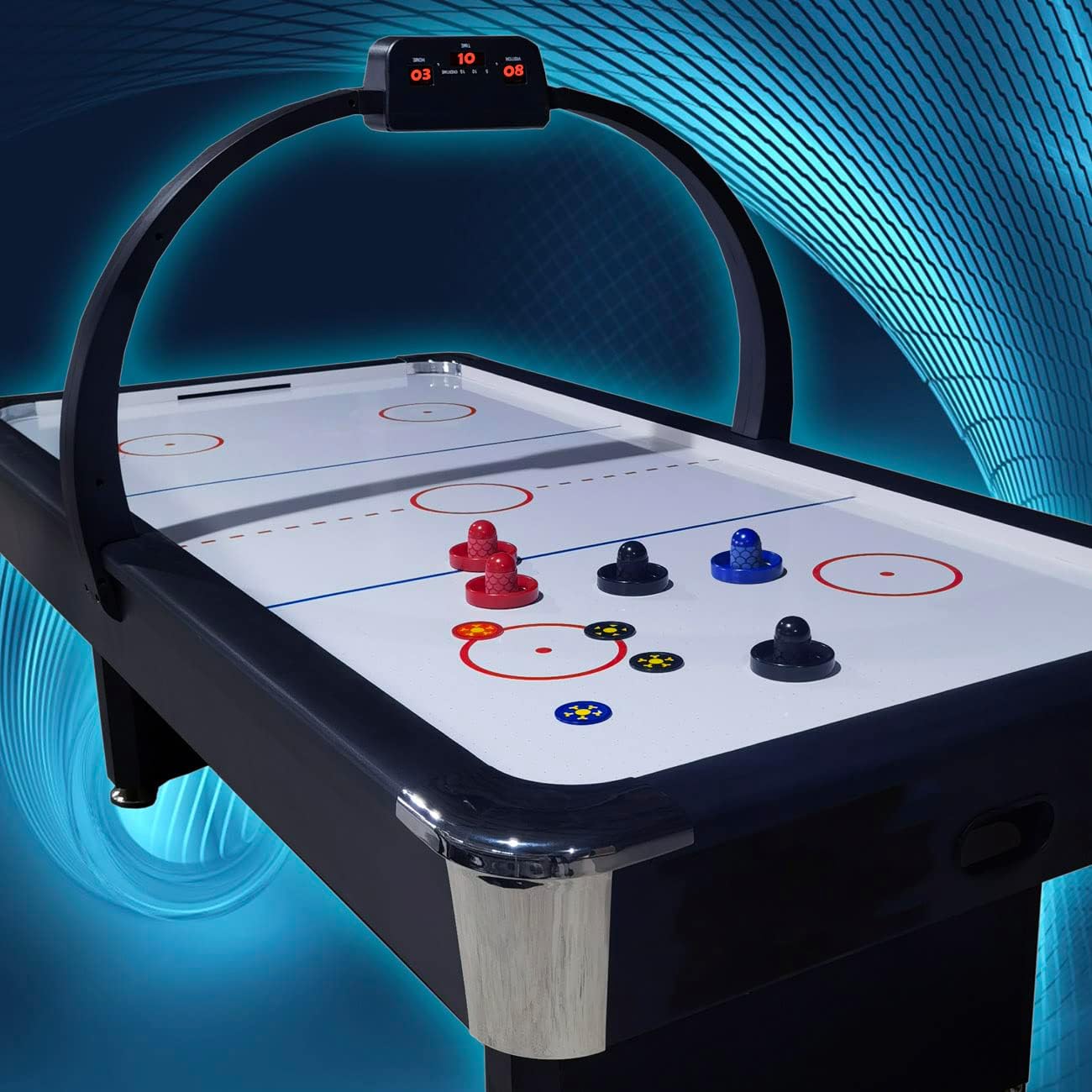 Air Hockey Pushers & Pucks, Non-Slip Strikers Tables | Dynamic Pucks For Adults, Air Hockey Paddles, Replacement
