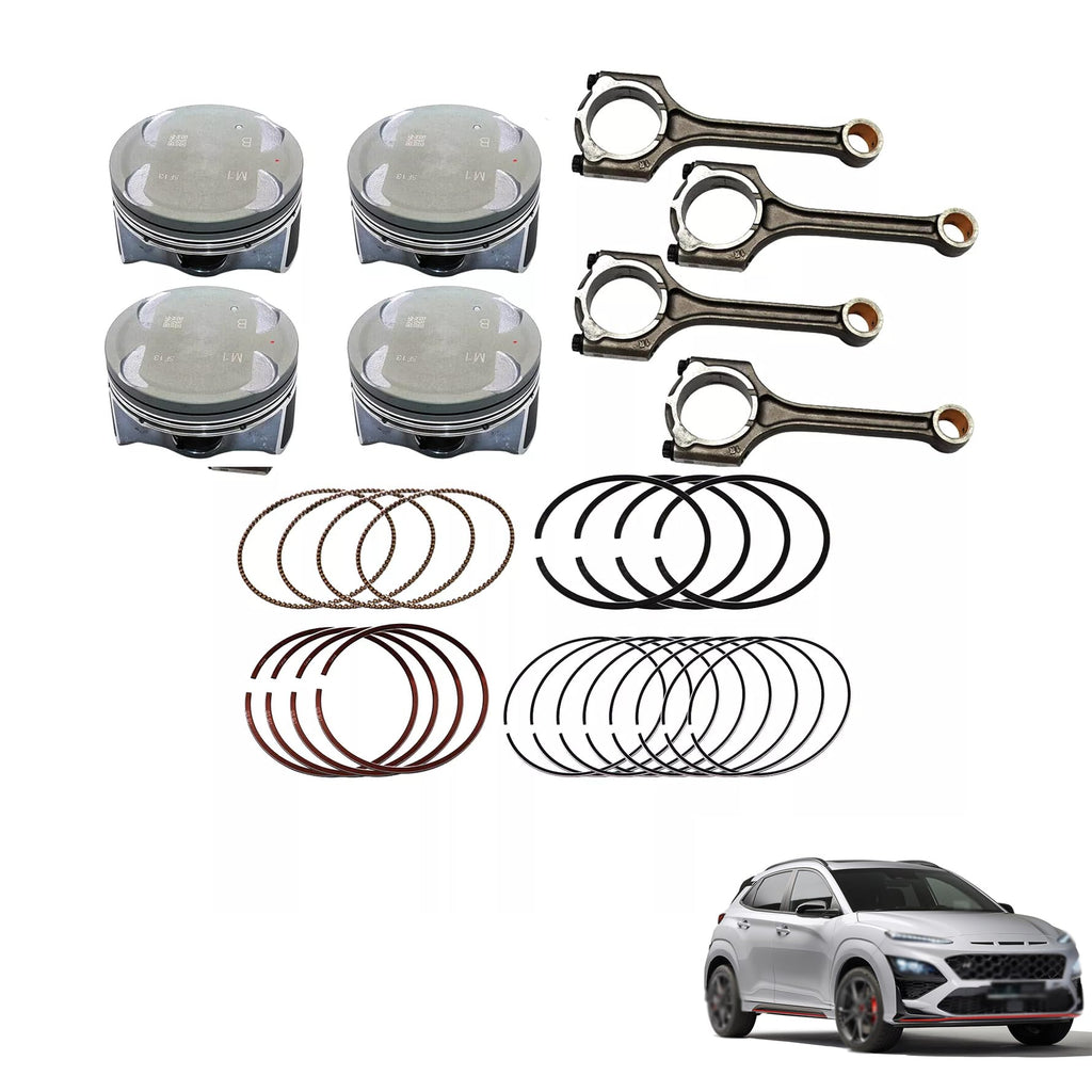 munirater Connecting Rod & Piston & Ring Set Replacement for 23041-2E100