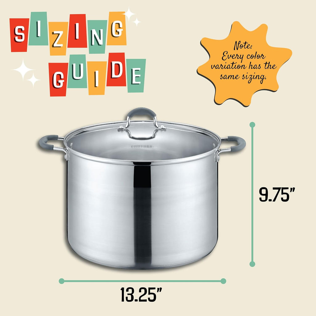 20 Quart Stainless Steel Canning Pot Set. Includes Canning Rack, Tongs, Jar Lifter, Funnel, Wrench, Lid Lifter