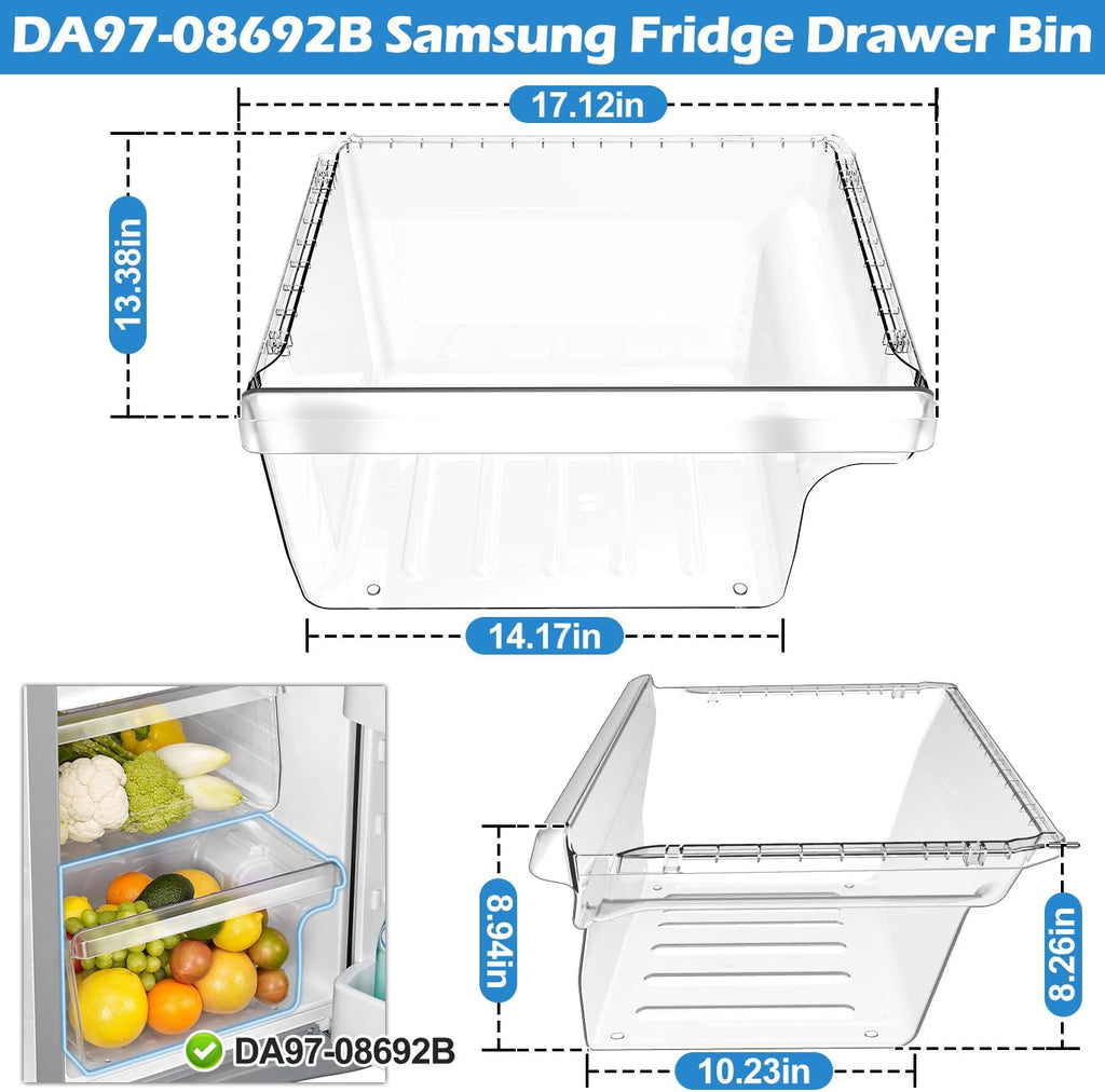 DA97-08692B Fridge Crisper Drawer Replacement for Samsung Refrigerator