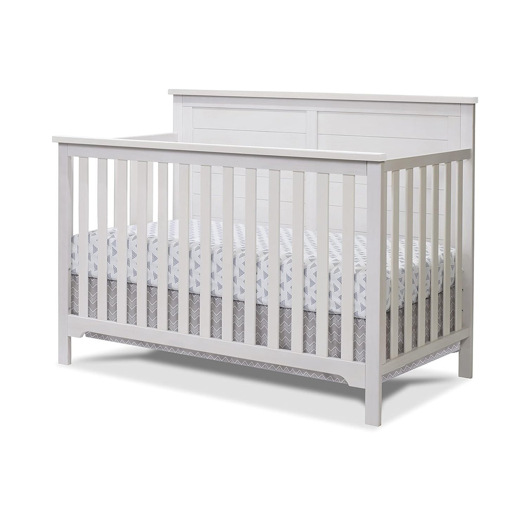 Furniture Farmhouse 3-Piece Nursery Set with 4-in-1 Convertible Crib, 4-Drawer Dresser, and Changing Table with