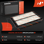 A-Premium Engine Air Filter Compatible with Hyundai