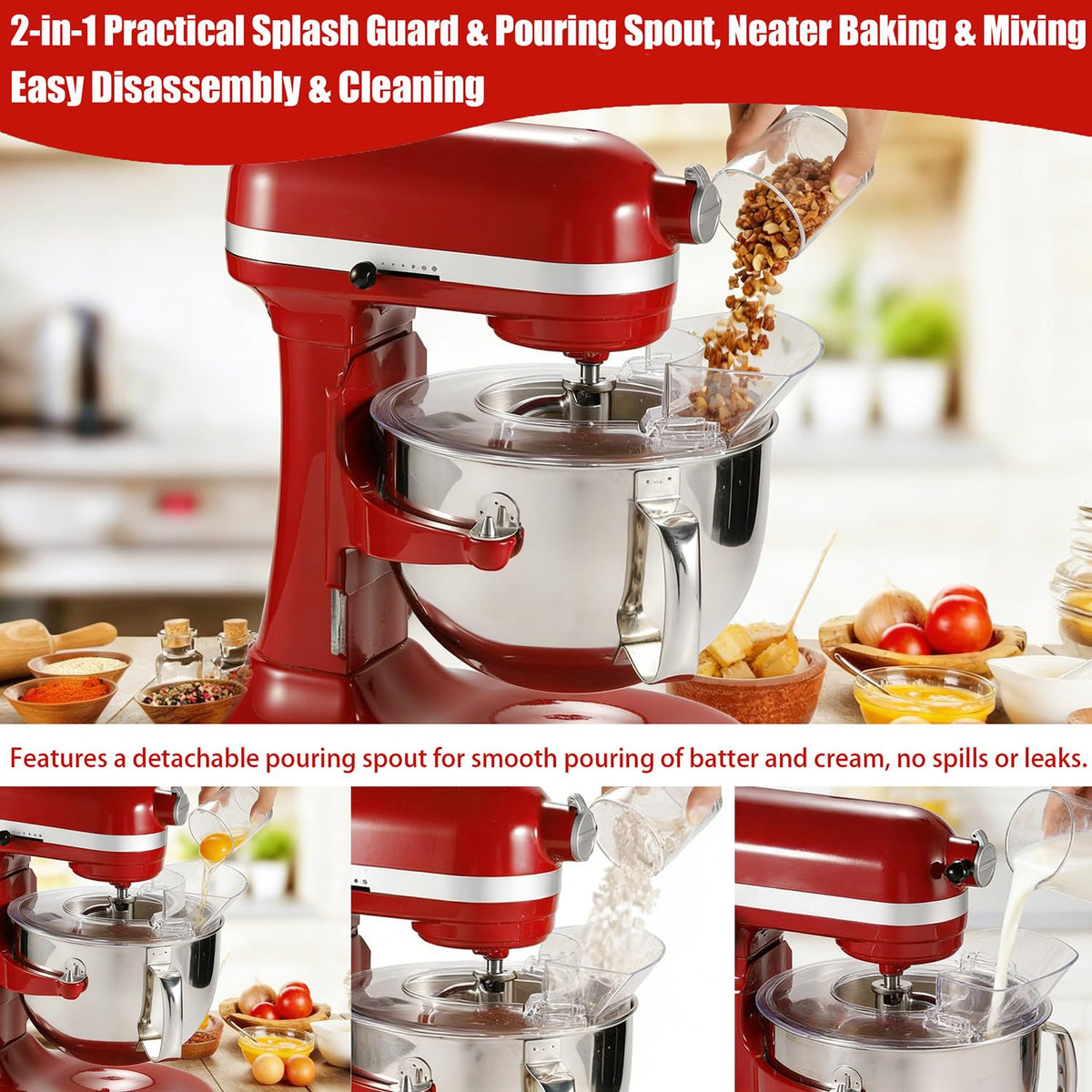 forusom Pouring Shield for KitchenAid 5.5-7
