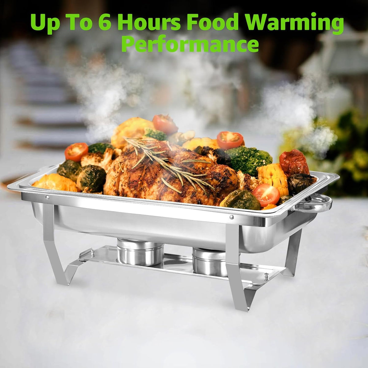 Chafing Dishes for Buffet 5 Pack, 9 QT Full Pan Stainless Steel