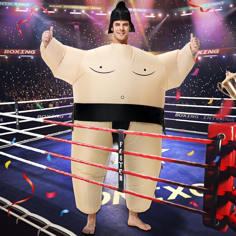 Inflatable Sumo Wrestling Suits, Sumo Costume Adult, Blow up Costume, Inflatable Halloween Costumes for Men/Women