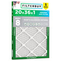 20x36x1 Air Filter MERV 8 Dust & Allergy Defense (1-Pack)