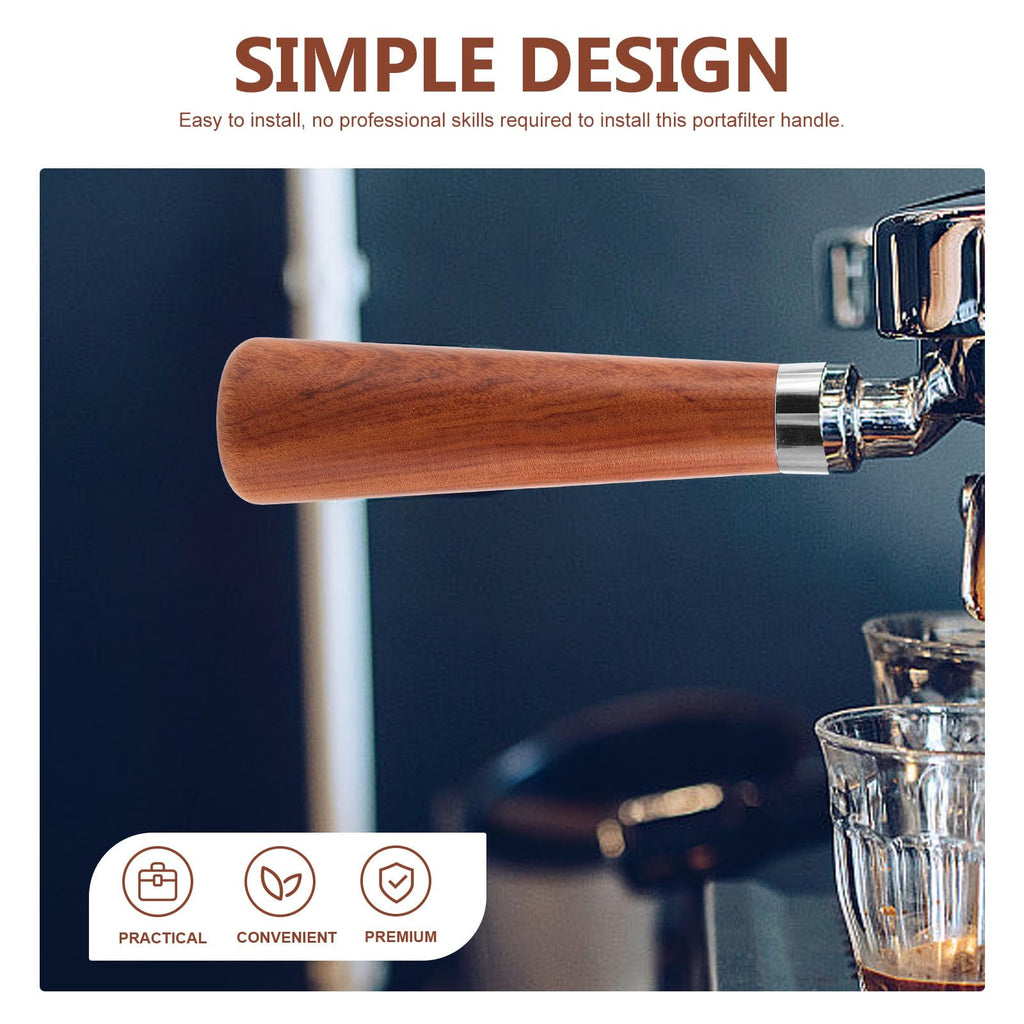 Espresso Portafilter Replacement Handle, Wooden M10 Coffee Machine