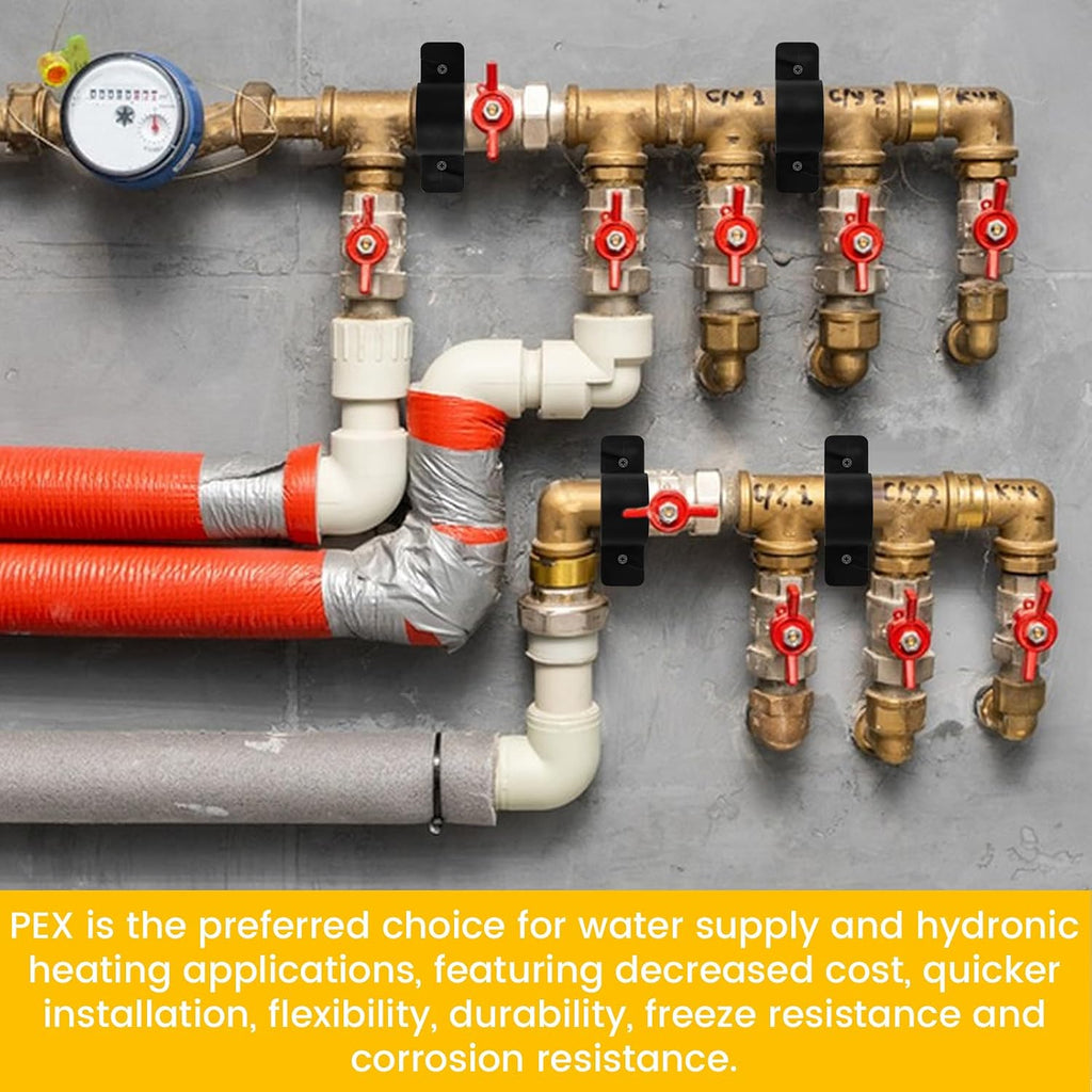 50 Pack 3/4 Inch Pipe Clamps Pex Clamp Heavy-Duty Bulk Pipe Supports Suspension Clamp Pex Clamps for Pex, Copper, CPVC (3/4inch)