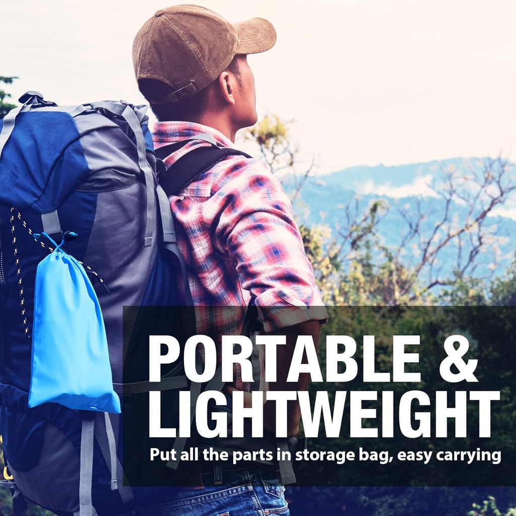 Portable Gravity-Fed Water Filter with 3L Bag | Gravity Water Purifier with Tree Strap, BPA Free Survival Gear and