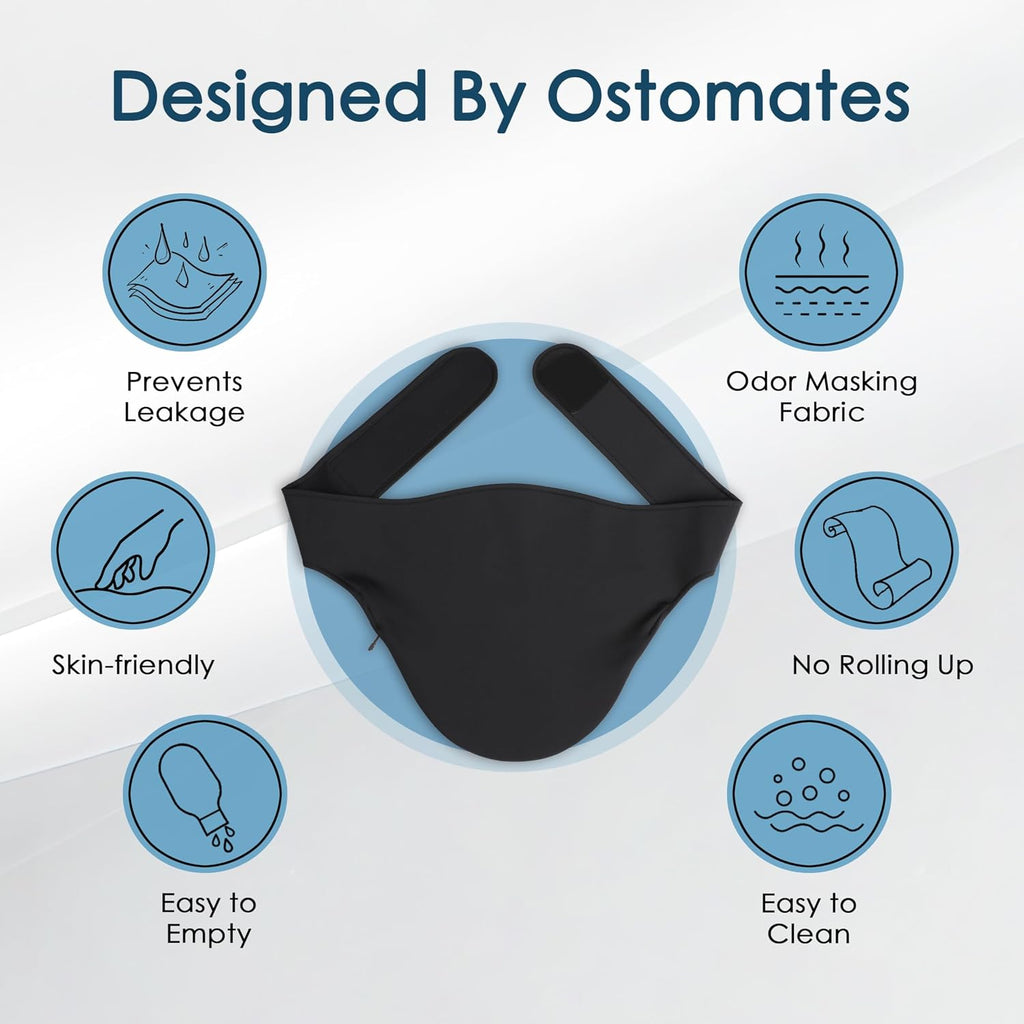 Ostomy Belt | Leak & Odor Protection | Abdomen Ostomy Bag Covers for Men and Women | Sports and Daily Life