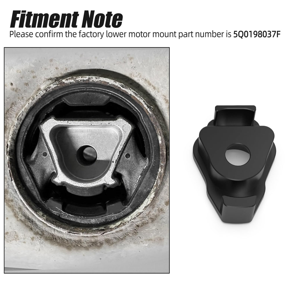 Bevinsee Lower Motor Mount Insert Replacement 5Q0198037F