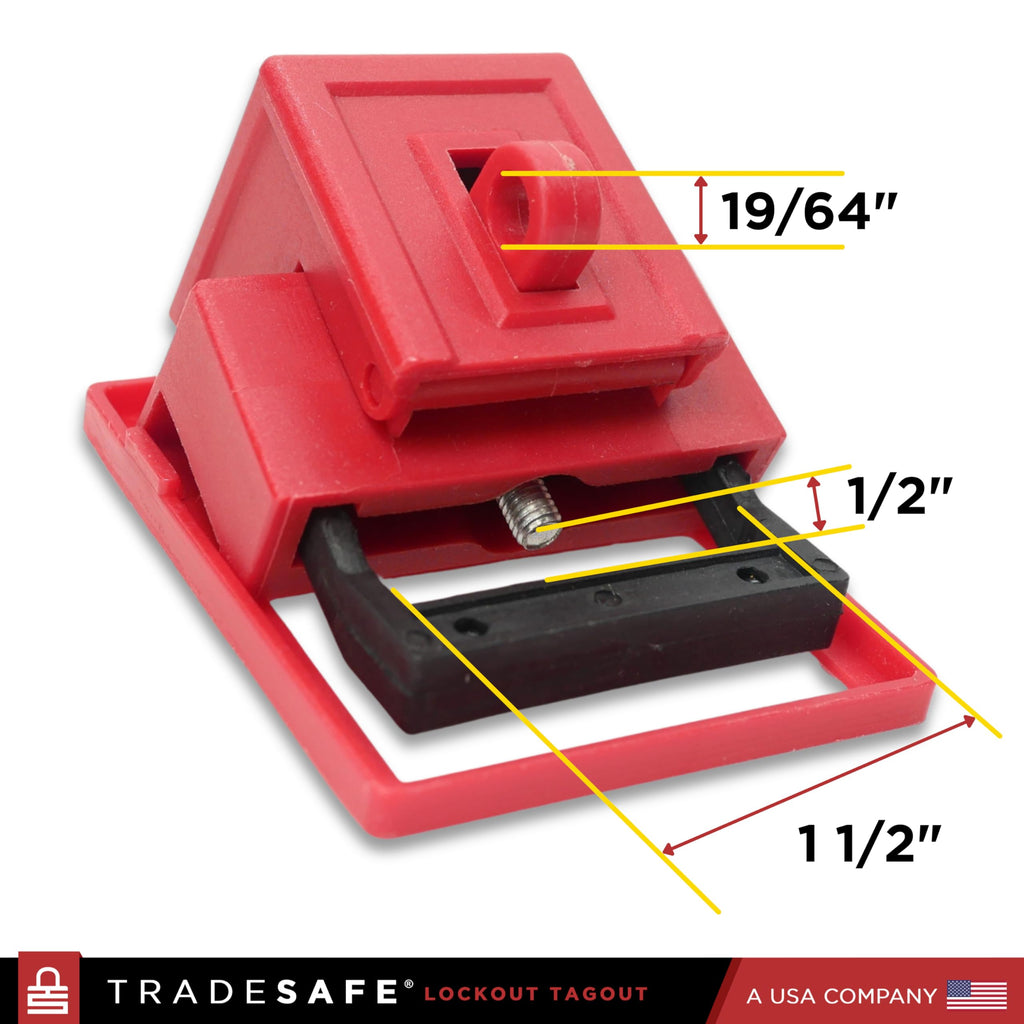 TRADESAFE Circuit Breaker Lockout, 3 Pack Multi-Pole Breaker Lock, Large