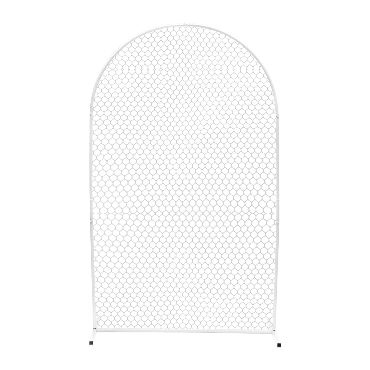 Wedding Backdrop Stand Metal Arch Frame with Hexagonal Grid for Party