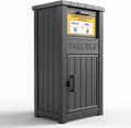 Package Delivery Box for Outside, Parcel Drop Box, Black, 60 Gallon | Large, Lockable & Weatherproof, Anti-Theft