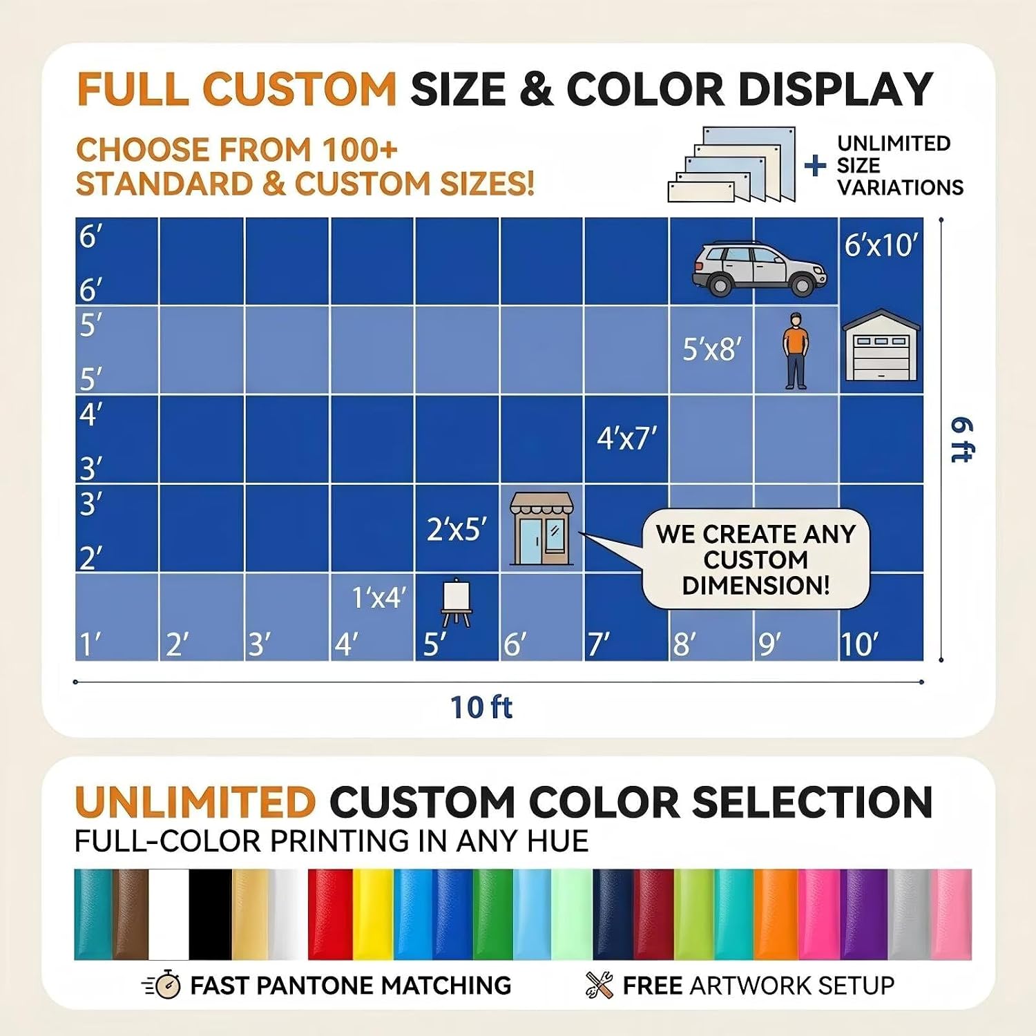 Large Blank Banners And Signs Vinyl Banner To Decorate With Grommets For Indoor Wall Outdoor Easy Hang Diy Signs For