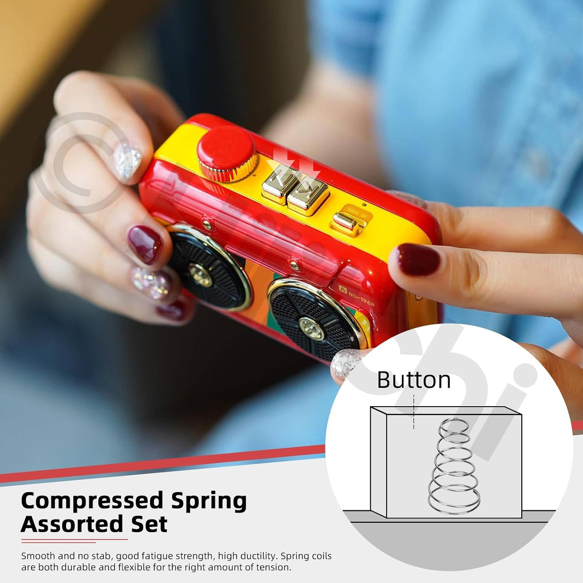 149PCS 15 Sizes Spring Assortment Kits Stainless Steel Compressed Springs Extension Springs for Shop and Home