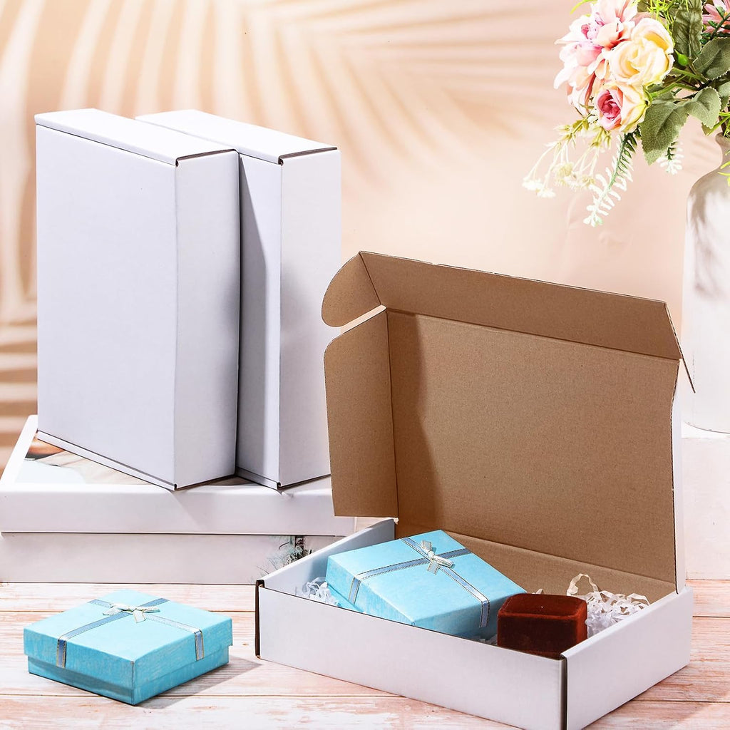 200 Pcs 7.09 x 5.12 x 1.97 Inches Mailing Boxes White Mailer Boxes