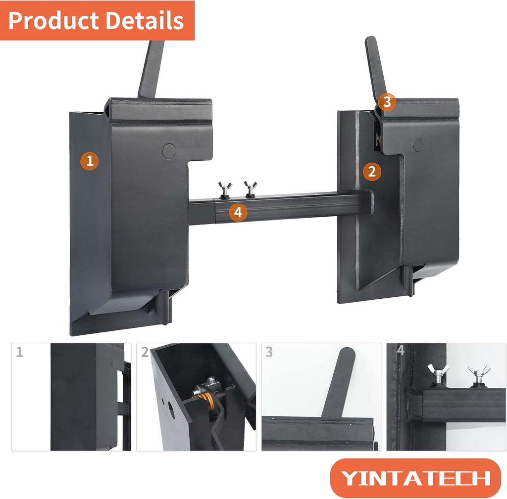 Quick Attach Adapter Skid Steer Attachment for Kubota Bobcat | Universal quick attach mount plate & conversion