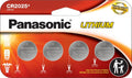 CR2025 3.0 Volt Long Lasting Lithium Coin Cell Batteries in Child Resistant, Standards Based Packaging, 4 Pack