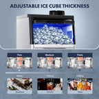 100LBS/24H Commercial Ice Maker Machine Under Counter/Freestanding