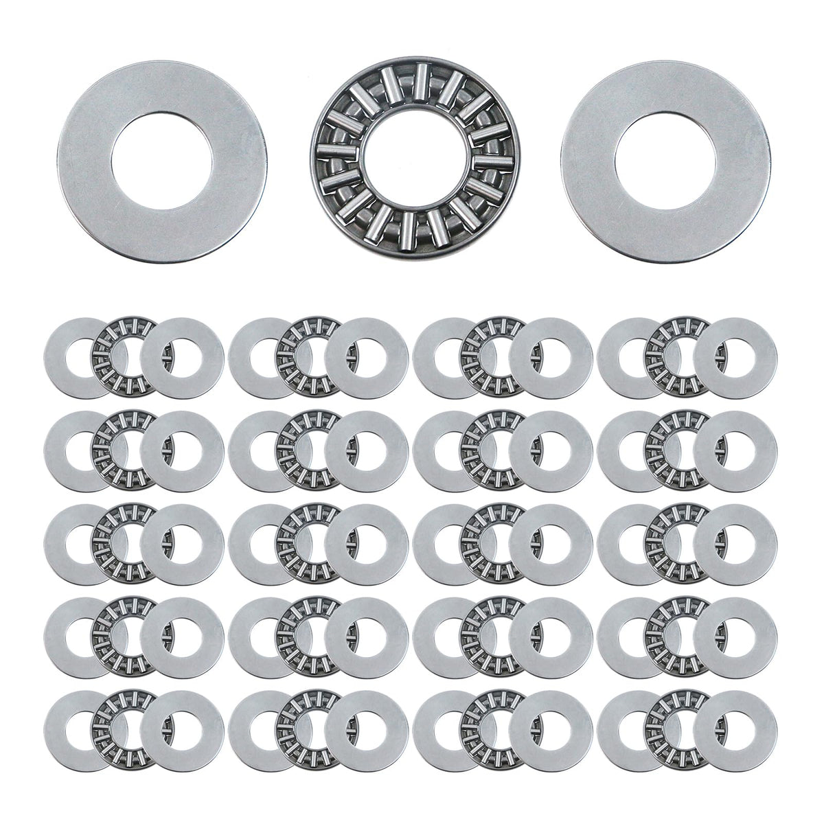 20 Pcs AXK1226 Thrust Needle Roller Bearings, 1/2" Bore 1" OD 1/8" Width