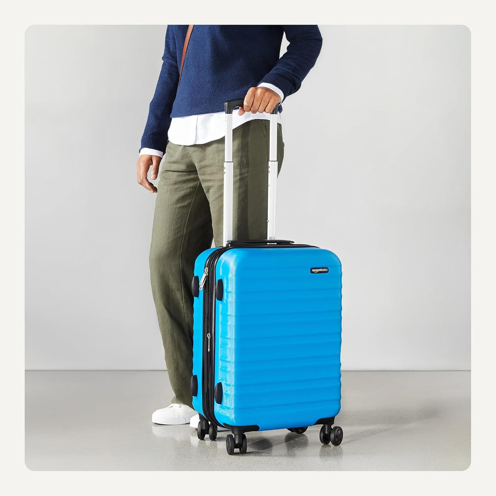 21" Hardside Carry-On Luggage with Expandable Space, Scratch-Resistant Surface, Telescoping Handle, Four