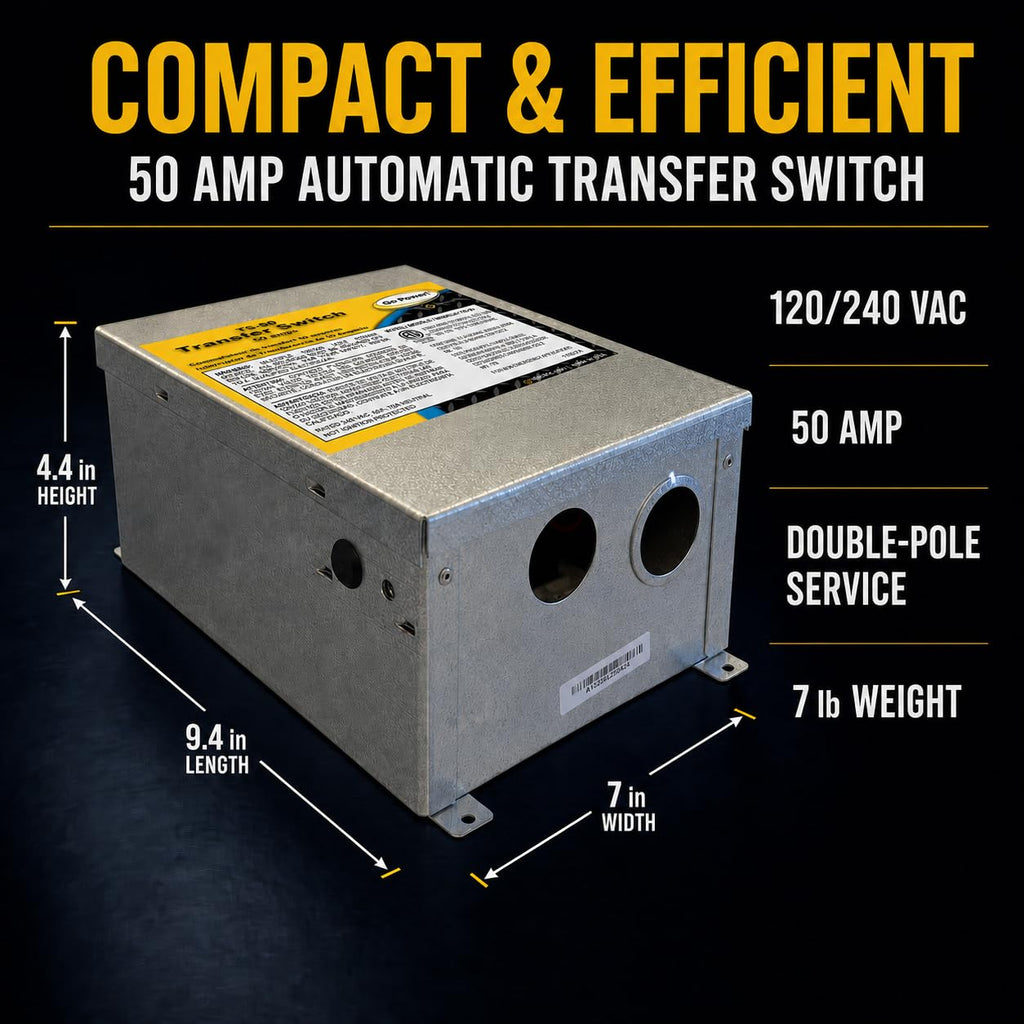 Go Power TS-50 50 Amp Automatic Transfer Switch