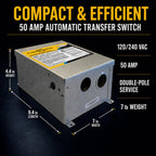 Go Power TS-50 50 Amp Automatic Transfer Switch