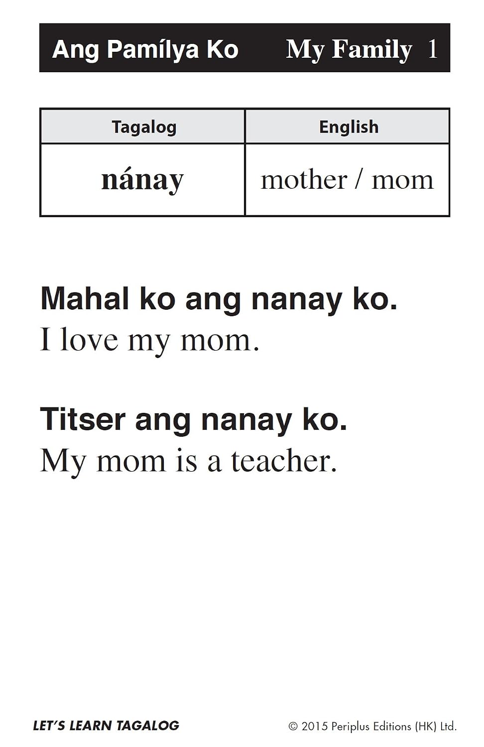 Let's Learn Tagalog Kit: A Fun Guide for Children's Language Learning (Flash Cards, Audio, Games & Songs, Learning
