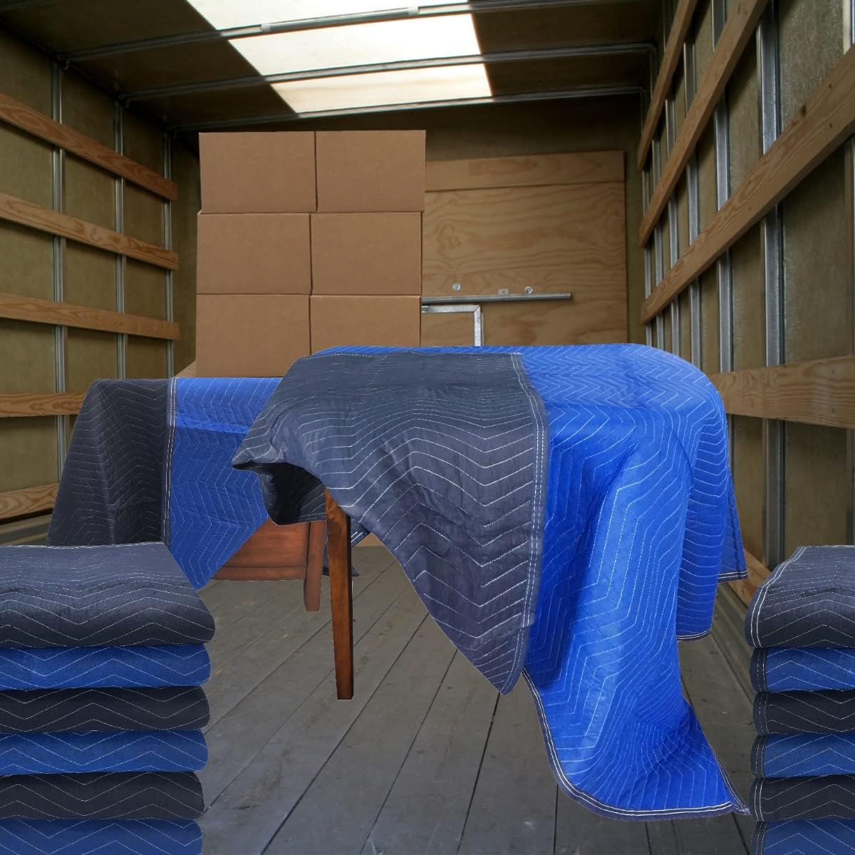 Furniture Moving Blankets, 85 lb, 4 pk, 72" x 80"
