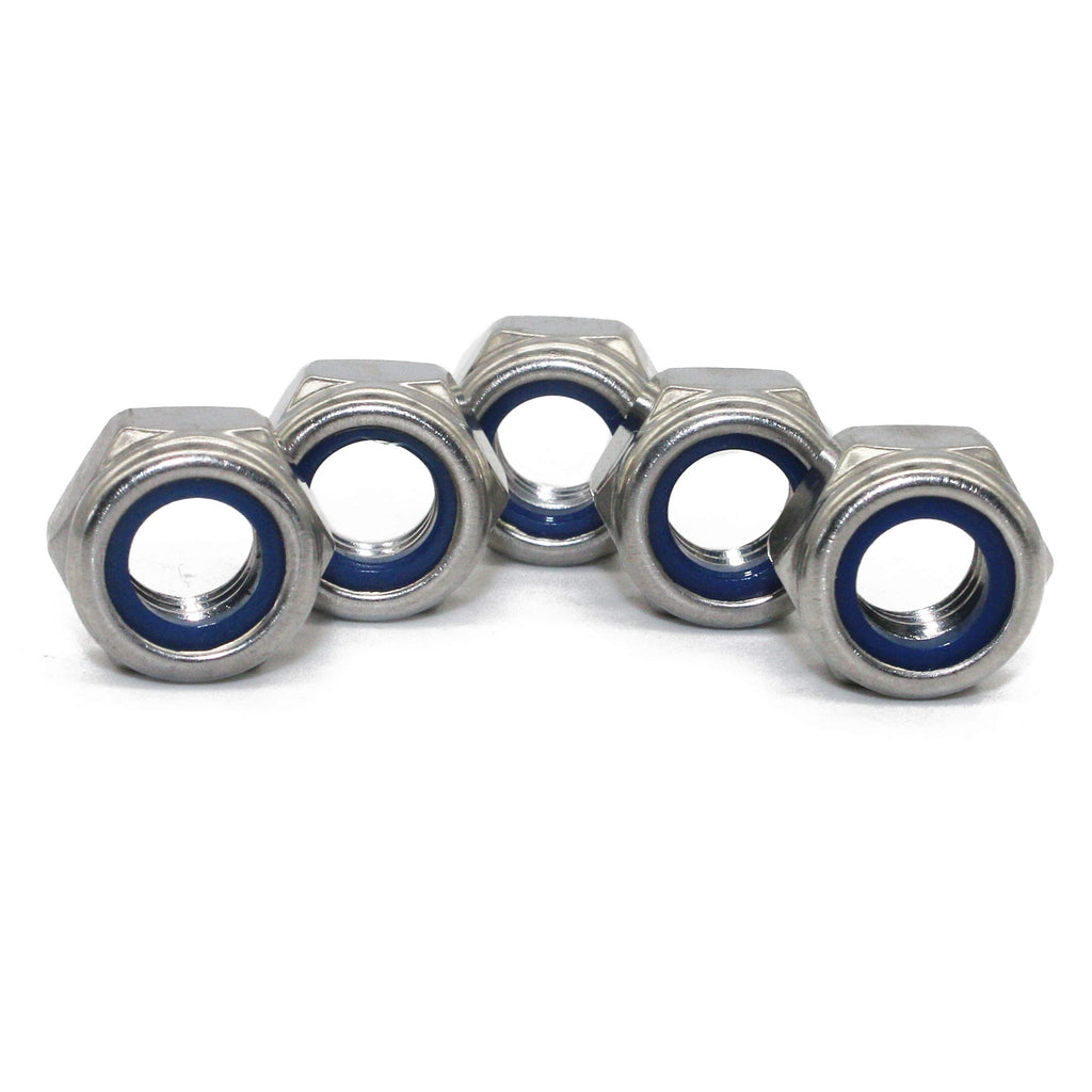 Fullerkreg M5 x 0.8mm Self-Locking Nylon Insert Hex Lock Nuts