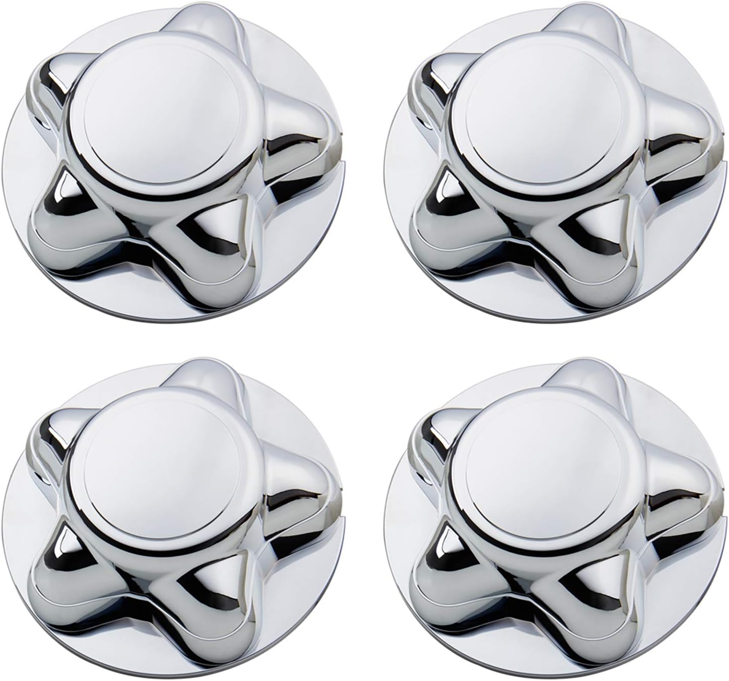 4 Packs 7" Center Cap with 5-Lug Steel Wheel Chrome for Ford 1997-2003 F150 F-150 97-02 Expedition