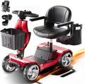 Foldable Mobility Scooters for Seniors, FSA&HSA Eligible,330LBS Capacity, Red Powered Electric Mobility Scooters, 4