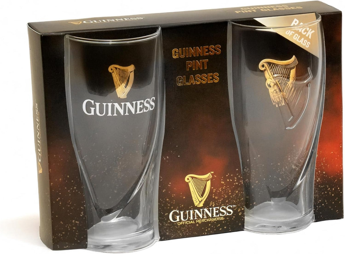 20oz Beer Glasses Twin Pack | Certified Official Merchandise | Ideal gift for Beer Lovers